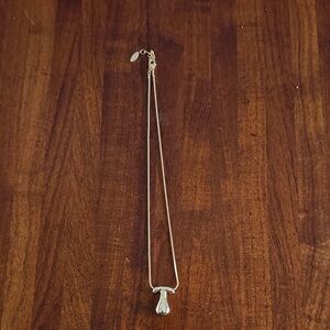 Anthropologie Gold Necklace with Initial T Pendant